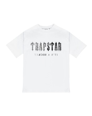 Trapstar Decoded Paisley Monochrome Edition Tee White | GJLNET-382
