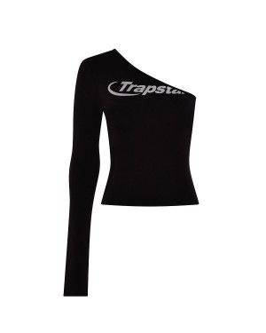 Trapstar Hyperdrive One Shoulder Top Black | CMBSRT-281