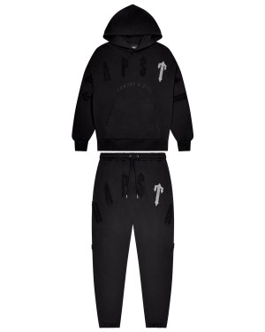 Trapstar Irongate Arch Chenille 2.0 Tracksuit Black | IPVHYT-518