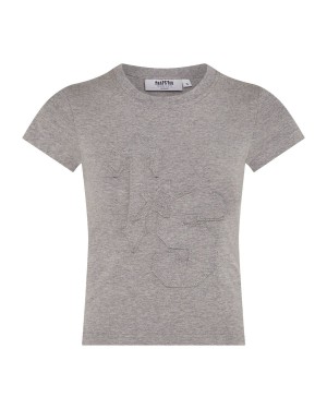 Trapstar TS-Star Applique Baby Tee Grey | FIEPTN-865