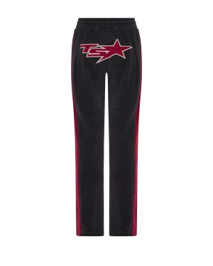 Trapstar TS-Star Velour Track Bottoms Burgundy | PAVGWE-137