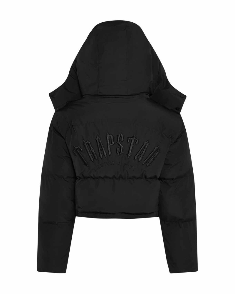 Trapstar Arch AW23 Hooded Puffer Black | AOTVXY-435