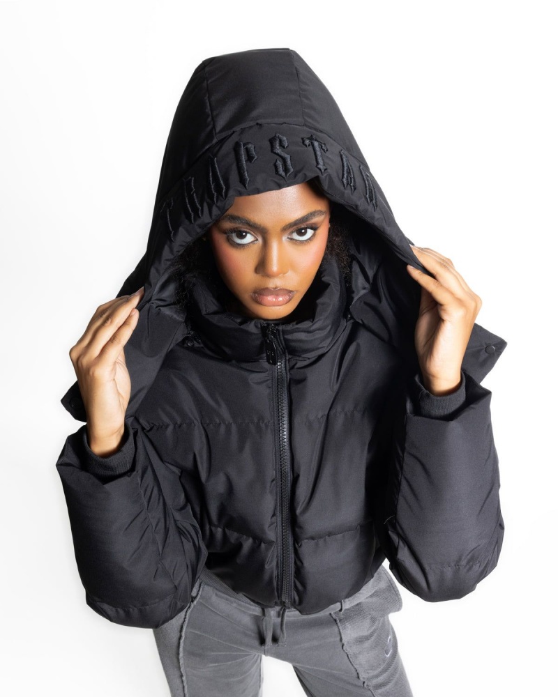 Trapstar Arch AW23 Hooded Puffer Black | AOTVXY-435