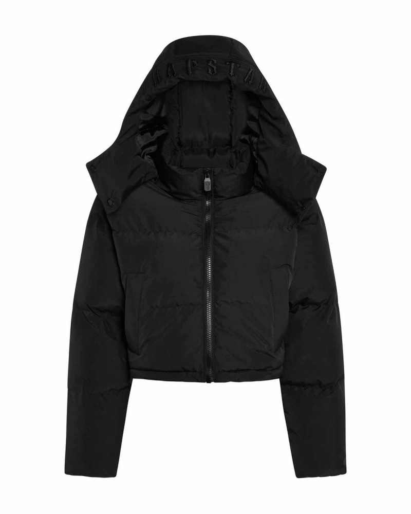 Trapstar Arch AW23 Hooded Puffer Black | AOTVXY-435