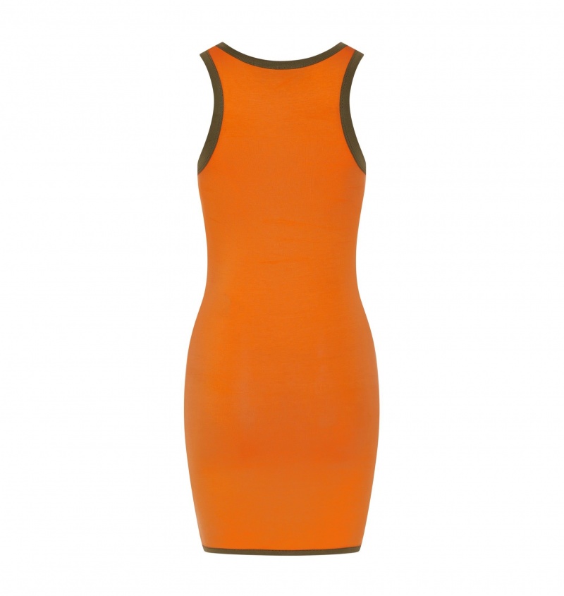 Trapstar Contrast Racer Dress Orange / Khaki | JGIFUR-056