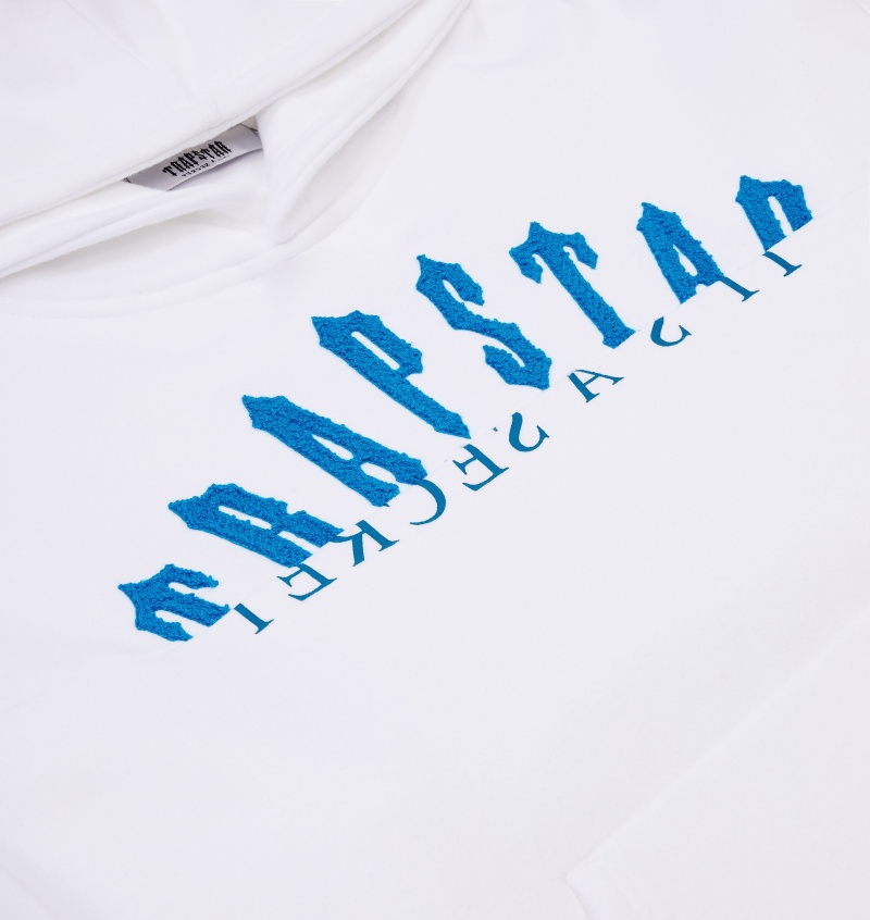 Trapstar De-Con Arch Hoodie White | PZFDBH-739