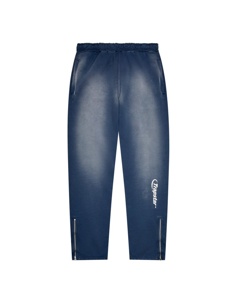 Trapstar Hyperdrive Spray Joggers Blue Wash | CRMGOS-726