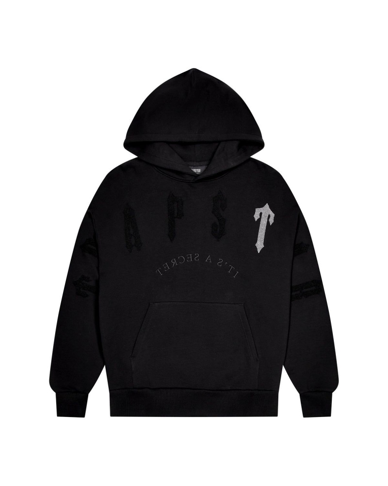 Trapstar Irongate Arch Chenille 2.0 Tracksuit Black | IPVHYT-518