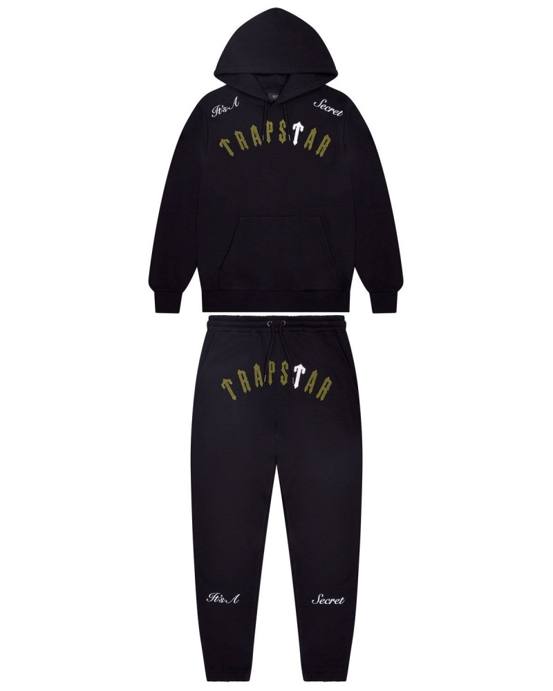 Trapstar Irongate Arch Secret Tracksuit Black / Khaki | CEUKQH-271