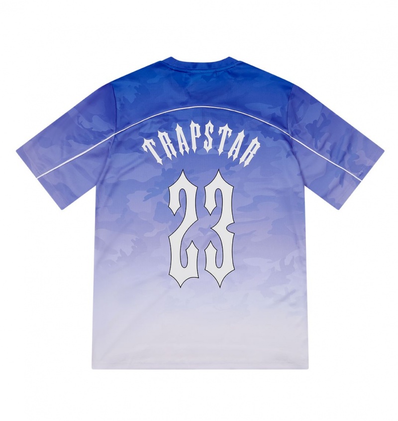 Trapstar Irongate Football Jersey Blue | OFPXBA-217