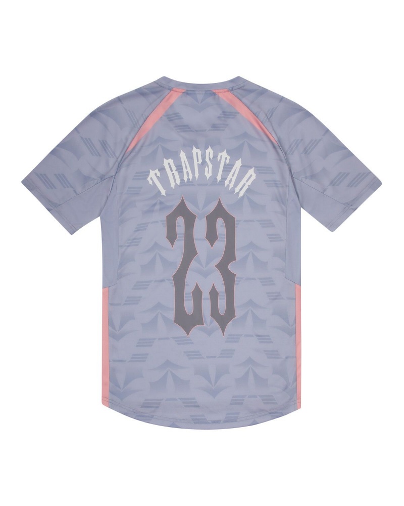 Trapstar Irongate Football Jersey Grey / Pink | GOVJCR-184