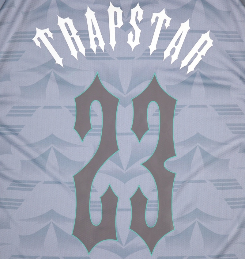 Trapstar Irongate Football Jersey Grey / Blue | AIVWKD-702