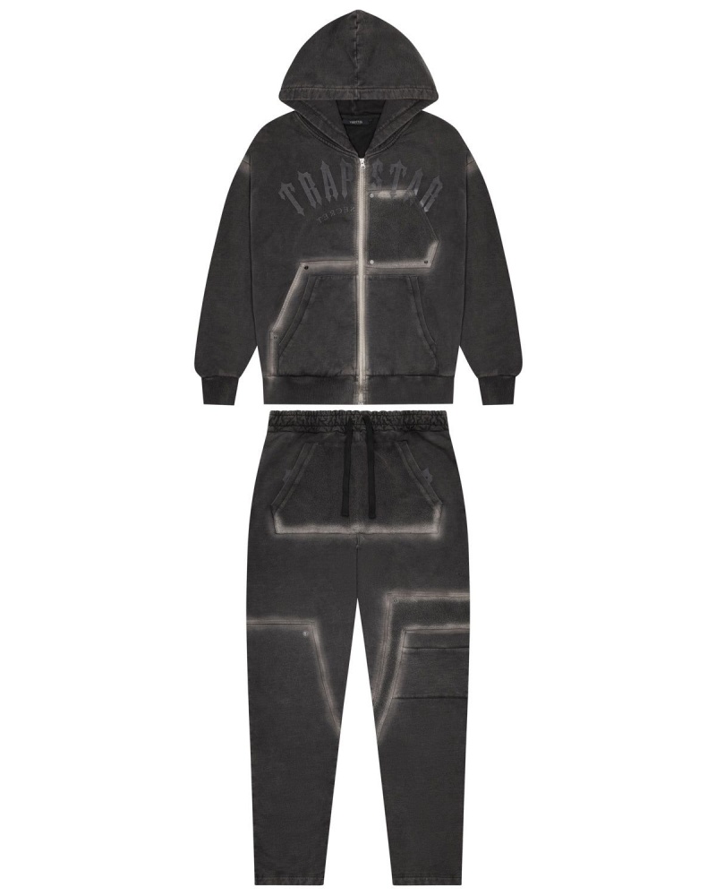 Trapstar Irongate Rivet 2.0 Tracksuit Black | UPSBFN-830