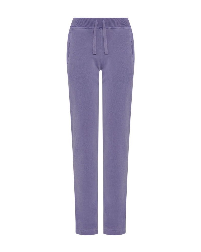 Trapstar Irongate Split Leg Jogging Bottoms Purple | LAIQSC-528