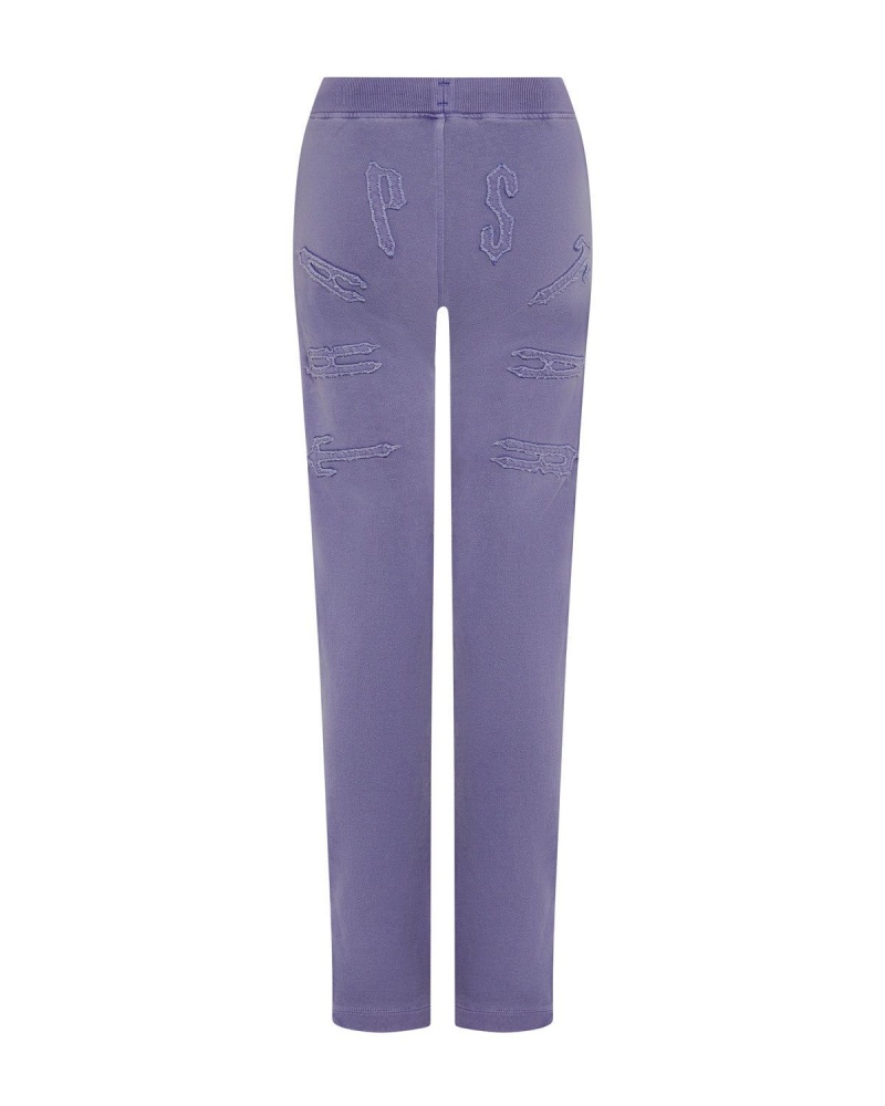 Trapstar Irongate Split Leg Jogging Bottoms Purple | GPBSFO-608