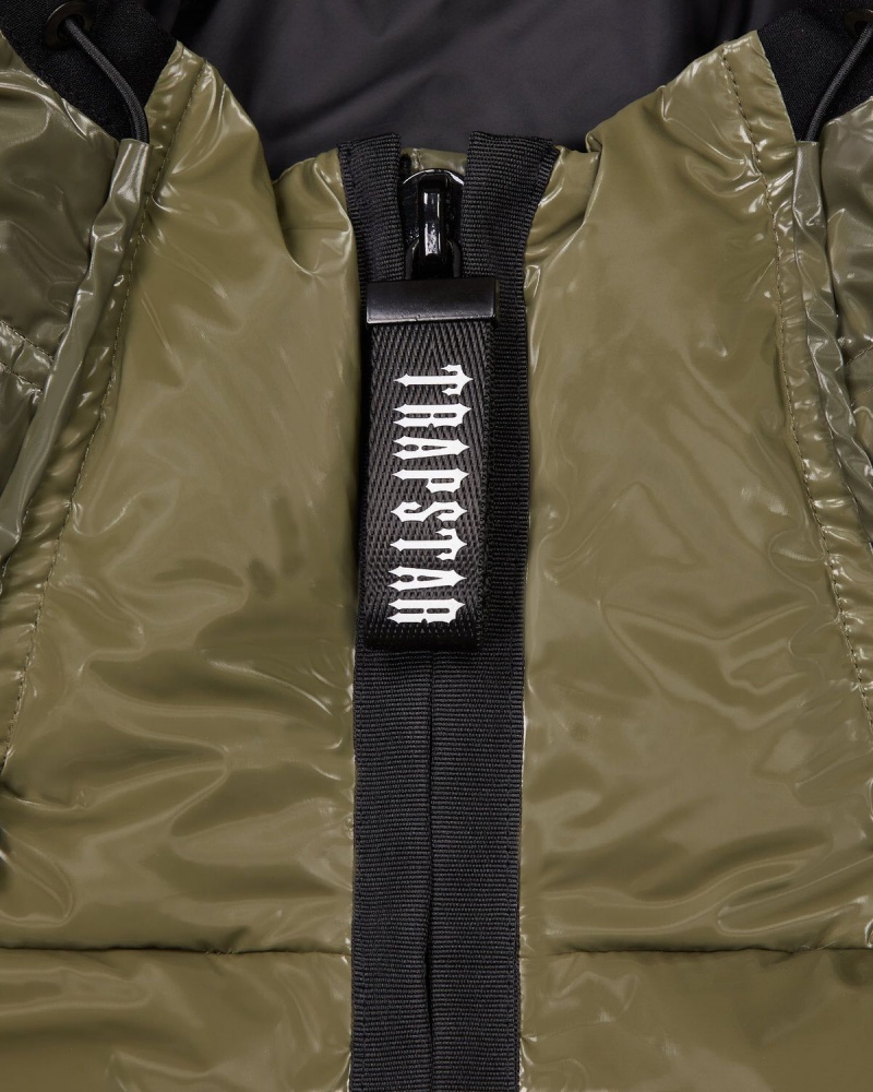 Trapstar Irongate T 2-Tone Puffer Olive | WJUMGY-428