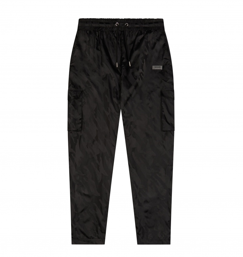 Trapstar Irongate T Jacquard Cargos Black | DBJSLE-065