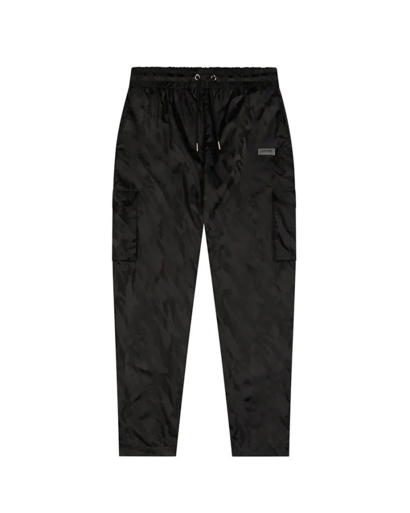 Trapstar Irongate T Jacquard Cargos Black | DBJSLE-065