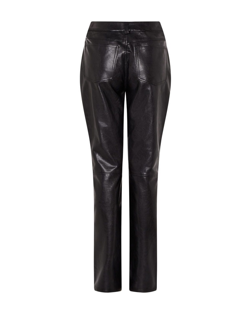 Trapstar Irongate T Stud Vegan Leather Pants Black | ZSCRFP-548