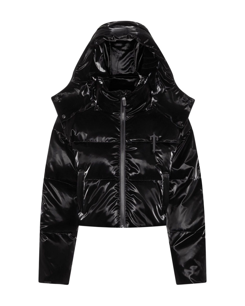 Trapstar Magnetic T Trim Puffer Black | BFUHJW-750