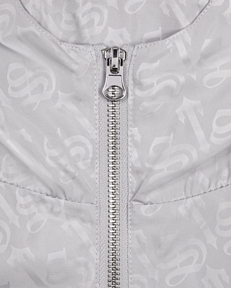 Trapstar Monogram Windbreaker Silver | GPRXOQ-207