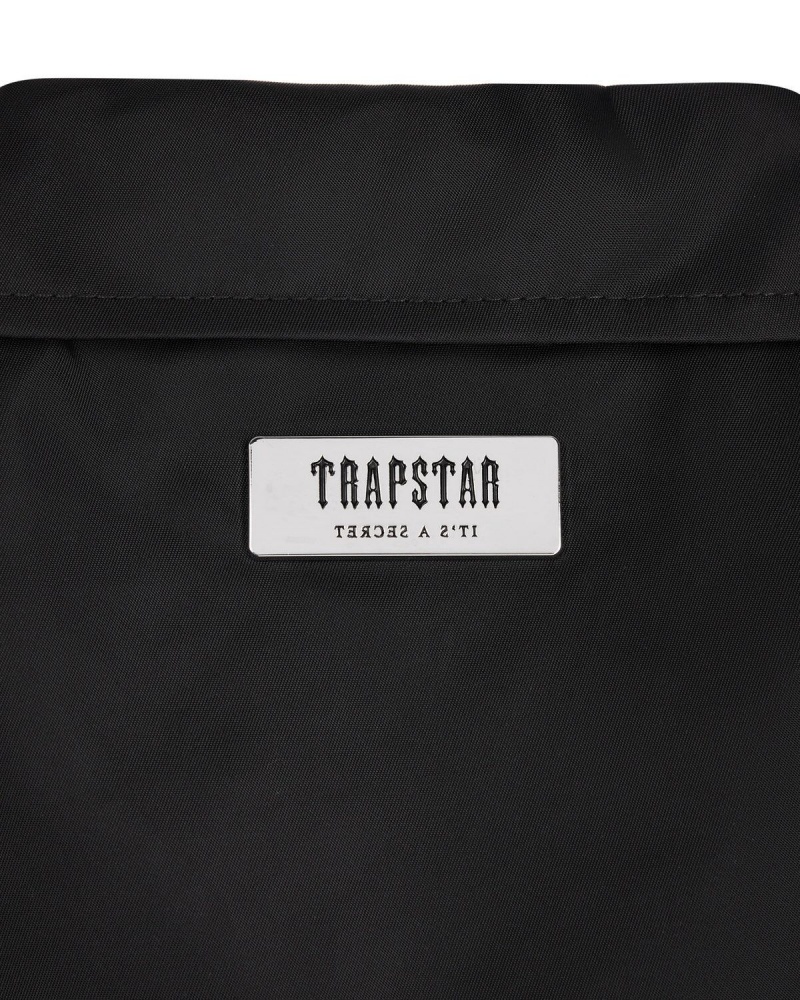 Trapstar Nylon Twill Coach Jacket Black | YBVFXS-276