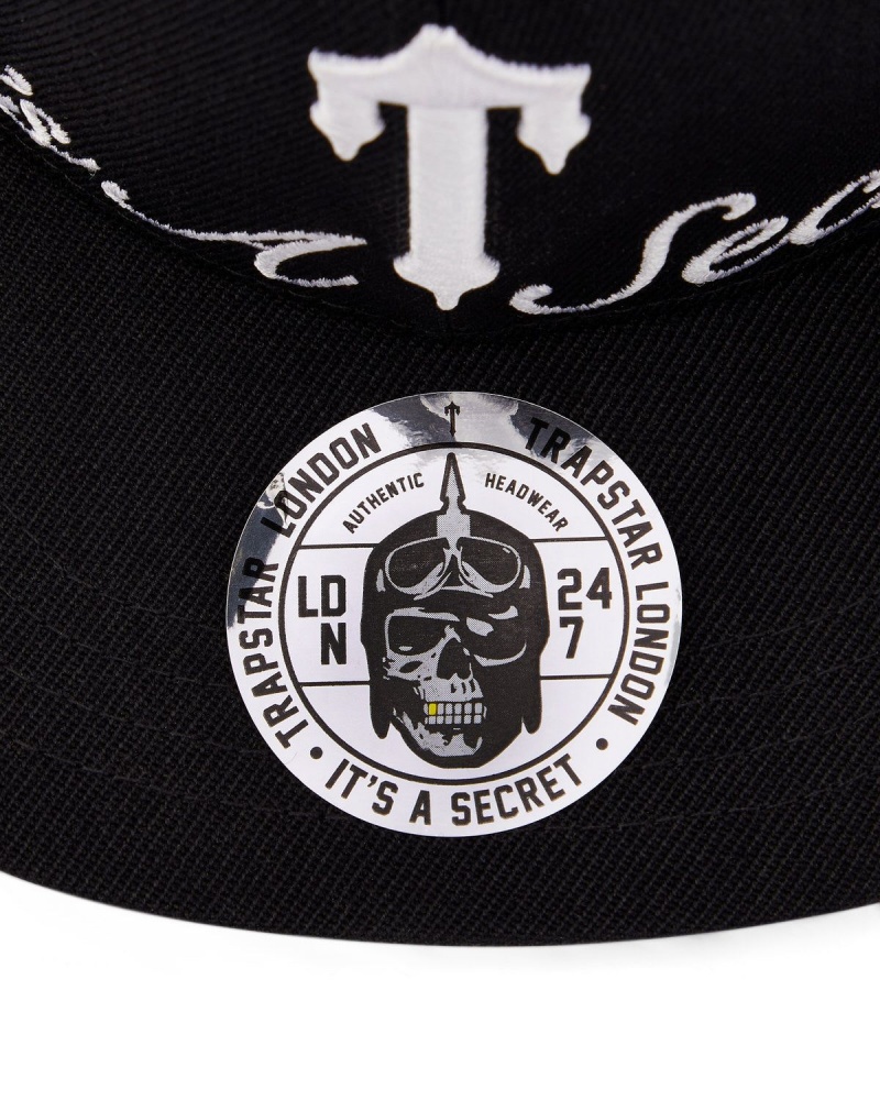 Trapstar Secret Snapback Black | QBGSNW-576