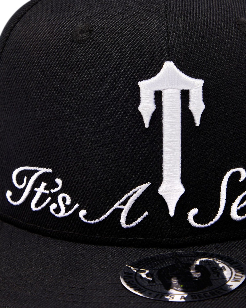 Trapstar Secret Snapback Black | QBGSNW-576