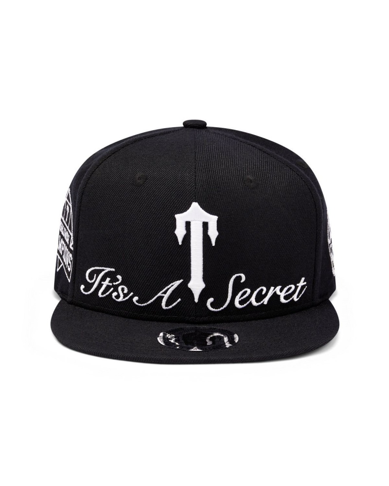 Trapstar Secret Snapback Black | QBGSNW-576