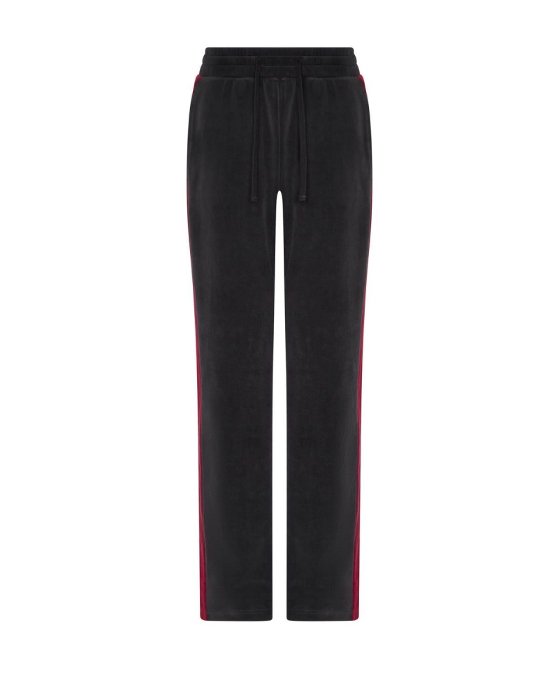 Trapstar TS-Star Velour Track Bottoms Burgundy | PAVGWE-137