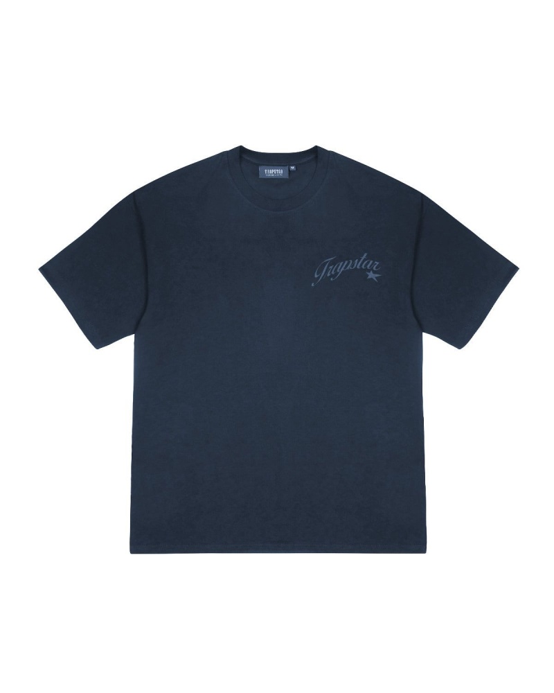 Trapstar TS Allstars 2.0 T-Shirt Navy | BIMRTH-936