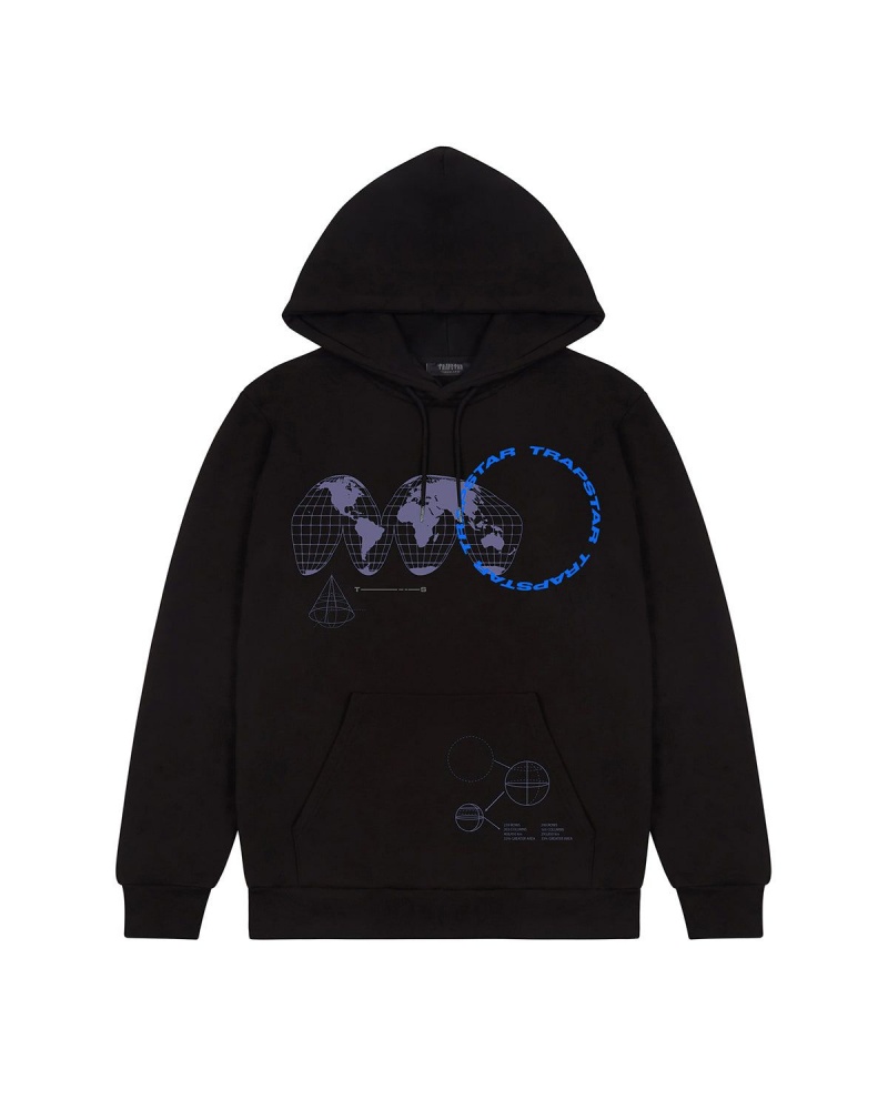 Trapstar Trapstar Global Takeover Hoodie Black | BRWISF-894