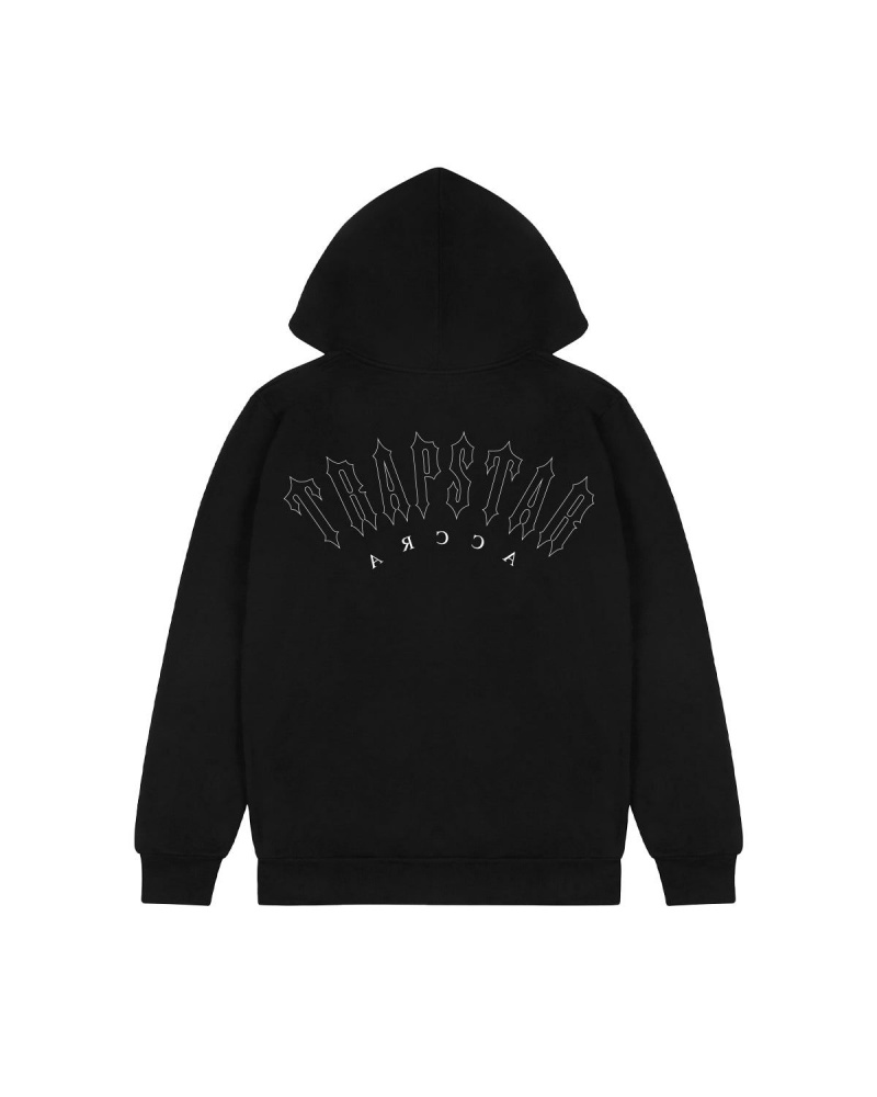 Trapstar Warrior Kings Hoodie Black | VCHFSG-250